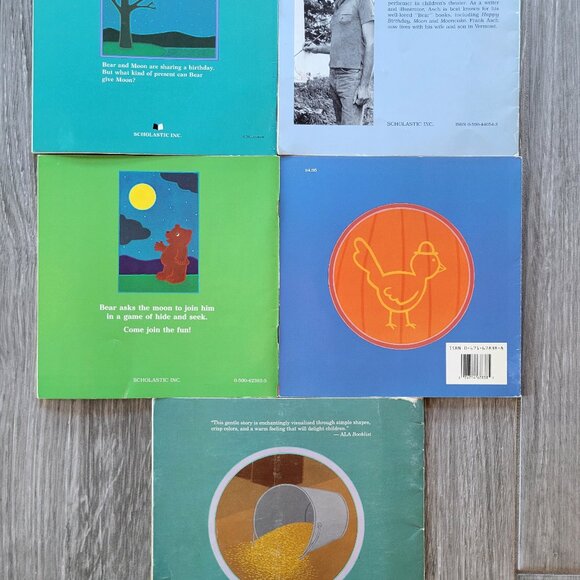 FRANK ASCH LOT OF VINTAGE 1980s BEARS PICTURE BOOKS HAPPY BIRTHDAY MOON MOONGAME - Picture 3 of 15